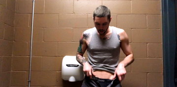 Jake Hart Public Restroom Jerk, Scene #01