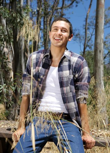 Josh Conners loves being naked outside.  He jerks his cock, plays with his furry hole and shoots a huge load all over his smooth chest.