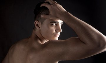 Macc posing first glamour shoot